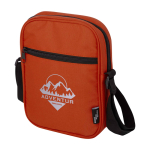 Sacoche en polyester recyclé déperlant avec poches vue impression transfert