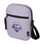 Sacoche en polyester recyclé déperlant avec poches vue impression transfert