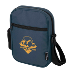 Sacoche en polyester recyclé déperlant avec poches vue impression transfert