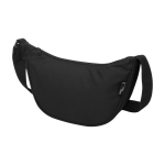 Sac banane en polyester recyclé déperlant d'une capacité de 1,5L couleur noir