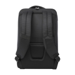 Sac à dos en polyester recyclé pour tablette et PC de 15,6” couleur noir deuxième vue arrière