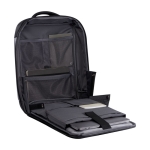 Sac à dos en polyester recyclé pour tablette et PC de 15,6” couleur noir deuxième vue