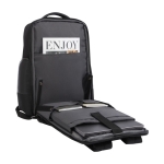 Sac à dos pour ordinateur 15,6” en polyester recyclé déperlant couleur noir quatrième vue