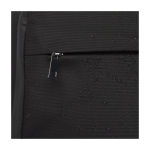 Sac à dos pour ordinateur 15,6” en polyester recyclé déperlant couleur noir troisième vue frontale