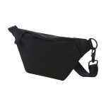 Sac banane en matériau recyclé avec sangle et fermeture à clip couleur noir