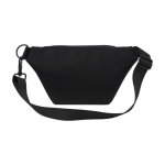 Sac banane en matériau recyclé avec sangle et fermeture à clip couleur noir deuxième vue arrière