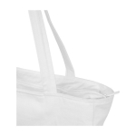 Sac XL en coton recyclé, fermeture éclair et poche 500 g/m² couleur blanc vue détail 1