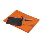 Serviette de sport ultralégère en polyester et nylon 200 g/m² couleur orange