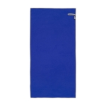 Serviette de sport ultralégère en polyester et nylon 200 g/m² couleur bleu roi deuxième vue frontale