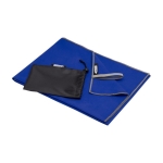 Serviette de sport ultralégère en polyester et nylon 200 g/m² couleur bleu roi