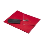 Serviette de sport en polyester recyclé à séchage rapide 200 g/m² couleur rouge