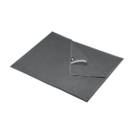 Serviette de sport en polyester recyclé à séchage rapide 200 g/m² couleur gris deuxième vue