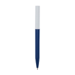 Stylo en plastique recyclé de divers coloris à encre bleue couleur bleu marine