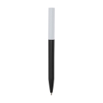Stylo en plastique recyclé de divers coloris à encre noire couleur noir