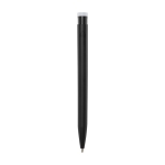 Stylo en plastique recyclé de divers coloris à encre noire couleur noir deuxième vue arrière