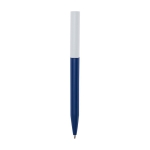 Stylo en plastique recyclé de divers coloris à encre noire couleur bleu marine