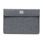 Housse pour ordinateur 15-16” Herschel Spokane™ en polyester recyclé couleur gris chiné deuxième vue frontale