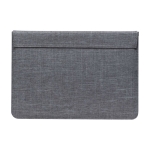 Housse pour ordinateur 15-16” Herschel Spokane™ en polyester recyclé couleur gris chiné deuxième vue arrière