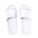 Claquettes en EVA pour plage, taille 40-41, avec sangle large Slippers couleur blanc première vue
