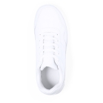 Baskets blanches en polyester avec lacets assortis taille 37 couleur blanc première vue