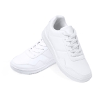 Baskets blanches en polyester avec lacets assortis taille 37 deuxième vue