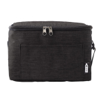 Sac isotherme en polyester pour 6 canettes avec sangle ajustable couleur noir première vue