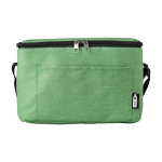 Sac isotherme en polyester pour 6 canettes avec sangle ajustable couleur vert première vue