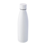 Bouteille en acier inoxydable avec bouchon à vis assorti 500ml couleur blanc première vue