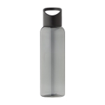 Gourde pour eau froide en RPET à bouchon anse en silicone 500ml couleur noir première vue