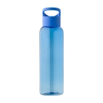Gourde pour eau froide en RPET à bouchon anse en silicone 500ml couleur bleu première vue