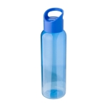 Gourde pour eau froide en RPET à bouchon anse en silicone 500ml couleur bleu quatrième vue