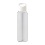 Gourde pour eau froide en RPET à bouchon anse en silicone 500ml couleur blanc première vue
