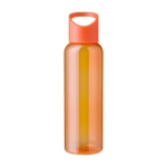 Gourde pour eau froide en RPET à bouchon anse en silicone 500ml couleur orange première vue
