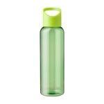 Gourde pour eau froide en RPET à bouchon anse en silicone 500ml couleur vert clair première vue