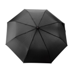 Parapluie pliant automatique à 8 panneaux avec poignée en bambou Ø97 couleur noir première vue
