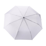 Parapluie pliant automatique à 8 panneaux avec poignée en bambou Ø97 couleur blanc première vue