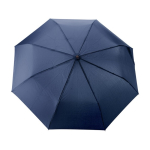 Parapluie pliant automatique à 8 panneaux avec poignée en bambou Ø97 couleur bleu marine première vue