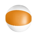 Ballon de plage en PVC bicolore, coloris au choix couleur orange première vue