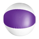 Ballon de plage en PVC bicolore, coloris au choix couleur violet première vue