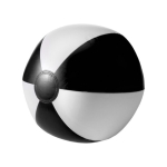 Ballon de plage en PVC bicolore, coloris au choix couleur blanc/noir deuxième vue