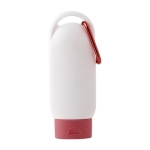 Crème solaire protection SPF 30 à mousqueton et bouchon assorti 60ml couleur rouge deuxième vue