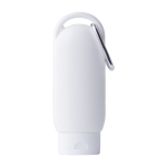 Crème solaire protection SPF 30 à mousqueton et bouchon assorti 60ml couleur blanc première vue