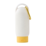 Crème solaire protection SPF 30 à mousqueton et bouchon assorti 60ml couleur jaune première vue