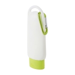 Crème solaire protection SPF 30 à mousqueton et bouchon assorti 60ml couleur vert clair troisième vue