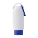 Crème solaire protection SPF 30 à mousqueton et bouchon assorti 60ml couleur bleu ultramarine première vue