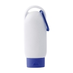 Crème solaire protection SPF 30 à mousqueton et bouchon assorti 60ml couleur bleu ultramarine deuxième vue
