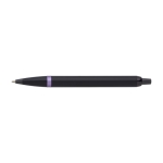 Stylo en métal avec mécanisme à clic et encre bleue Parker couleur lilas troisième vue