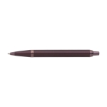 Stylo en métal monochrome à bouton clic et encre bleue Parker couleur bordeaux deuxième vue