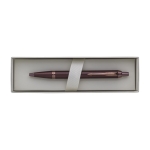 Stylo en métal monochrome à bouton clic et encre bleue Parker couleur bordeaux sixième vue