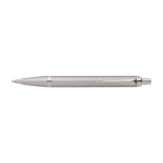 Stylo en métal monochrome à bouton clic et encre bleue Parker couleur champagne première vue